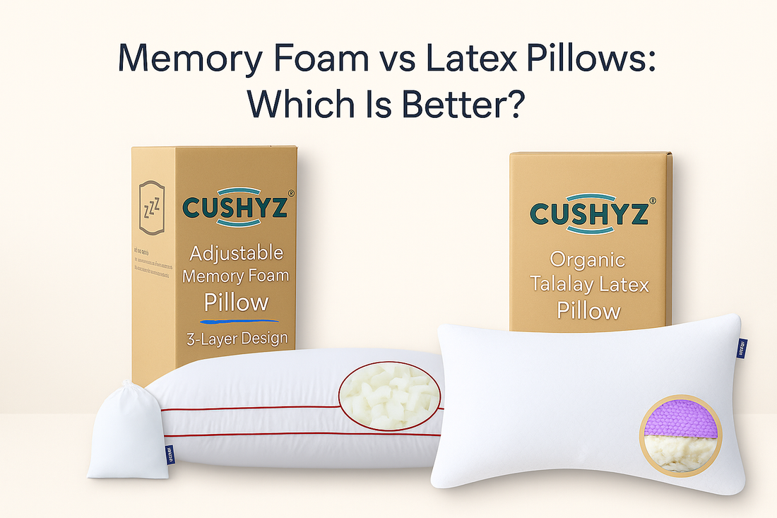 memory foam vs latex pillow