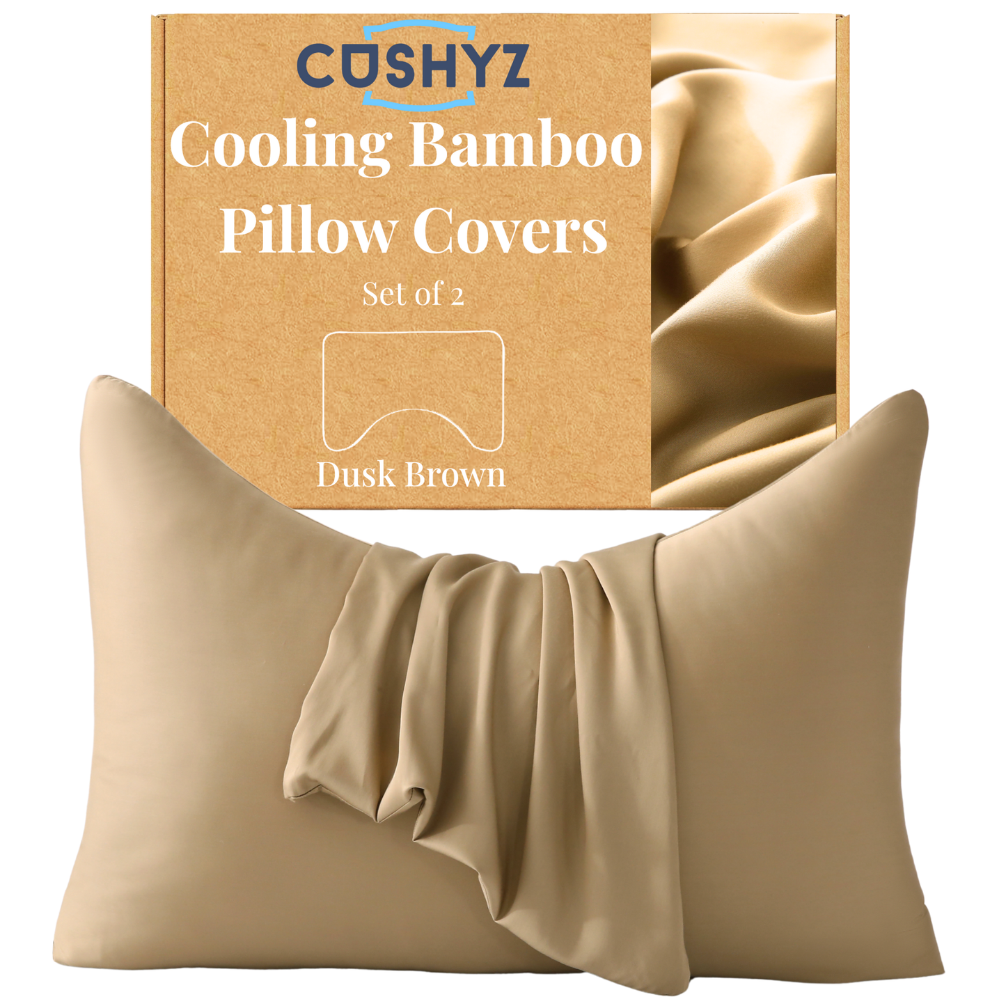 Bamboo Rayon Cooling+ Pillow Covers - Pack of 2