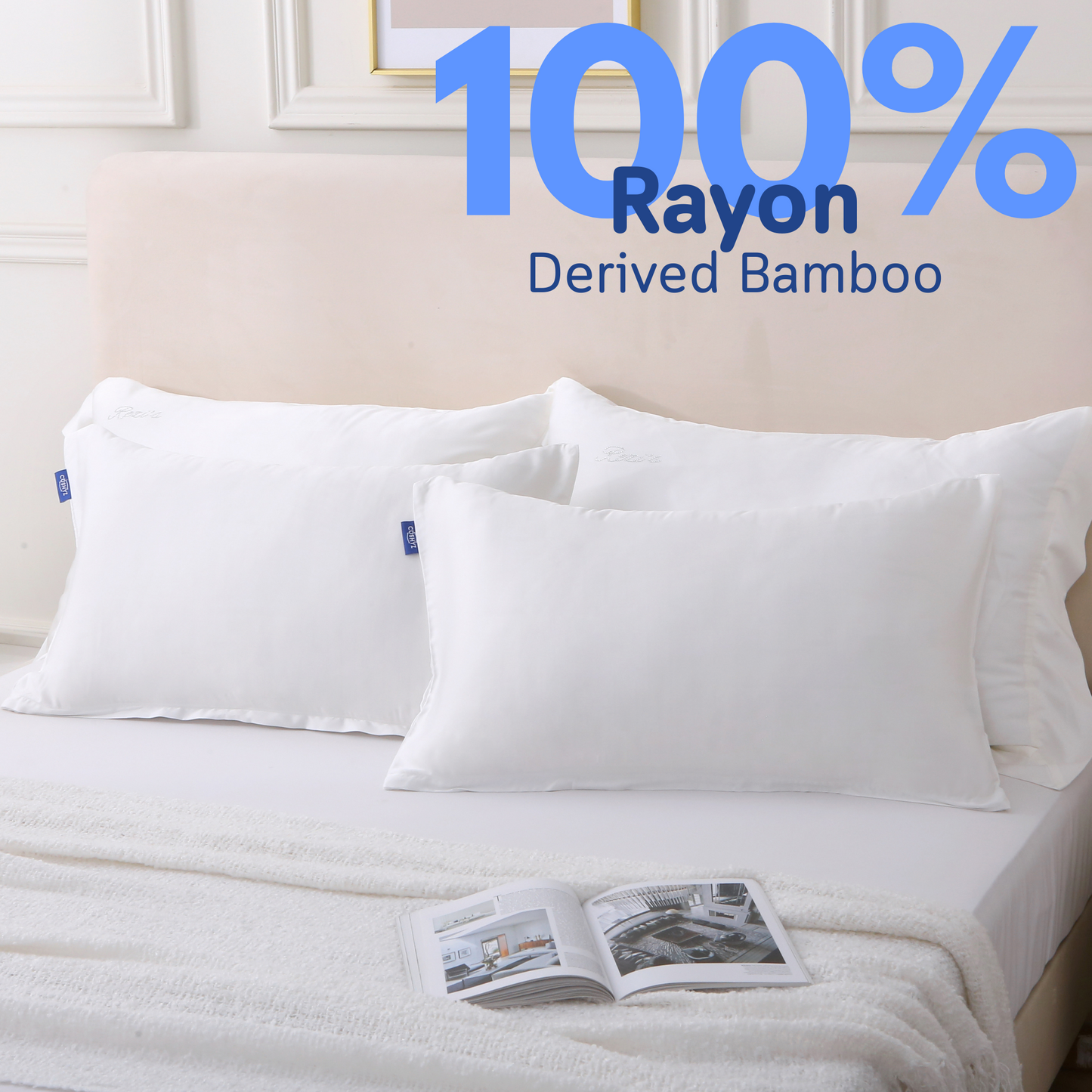 Bamboo Pillow Covers - Pearl White