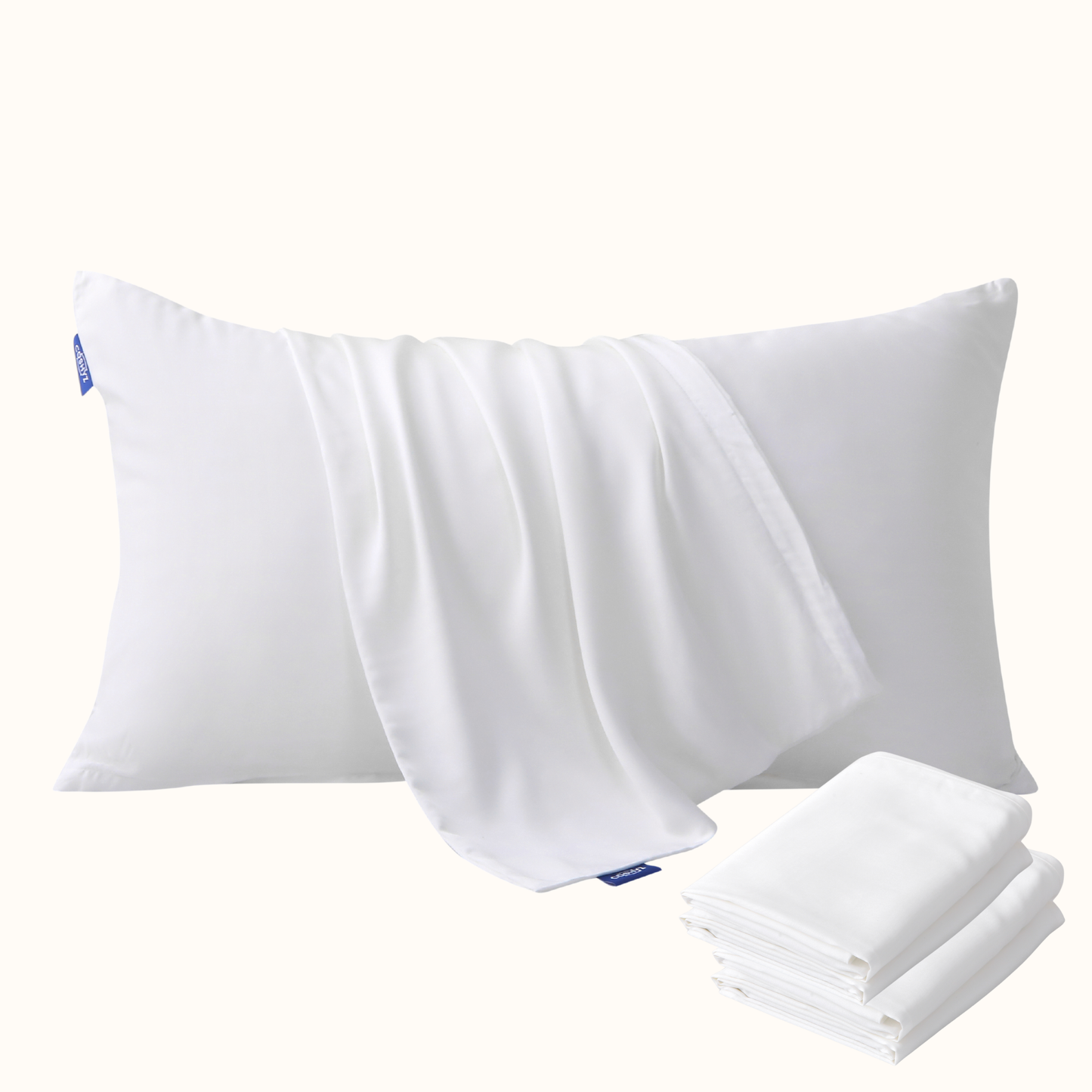 Bamboo Pillow Covers - Pearl White
